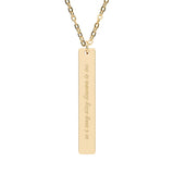 Known to Me Vertical Bar Necklace
