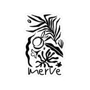 Black Foliage Kiss-Cut Sticker