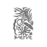 Black Foliage Kiss-Cut Sticker