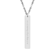 Known to Me Vertical Bar Necklace
