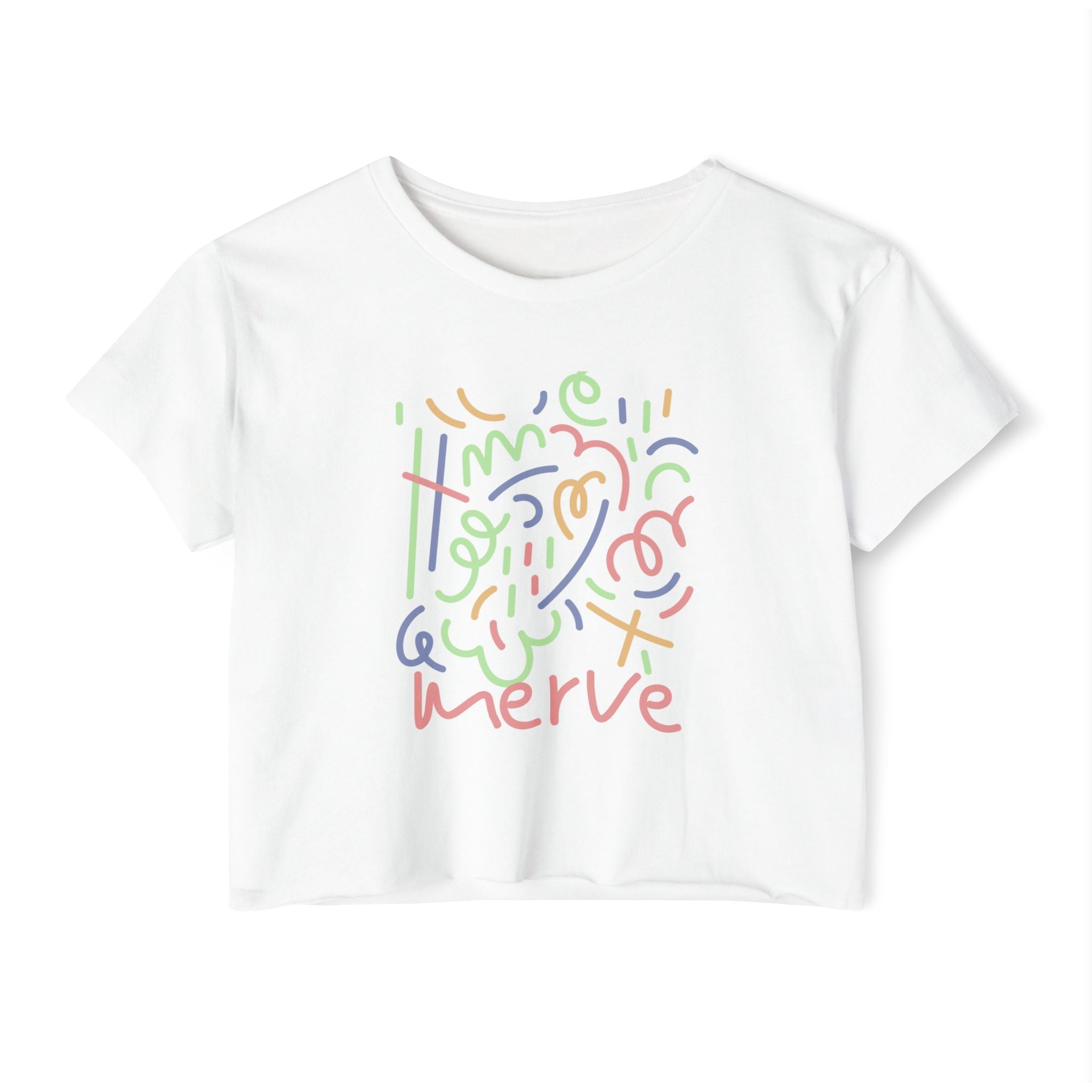 Abstract Crop Tee