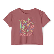 Abstract Crop Tee