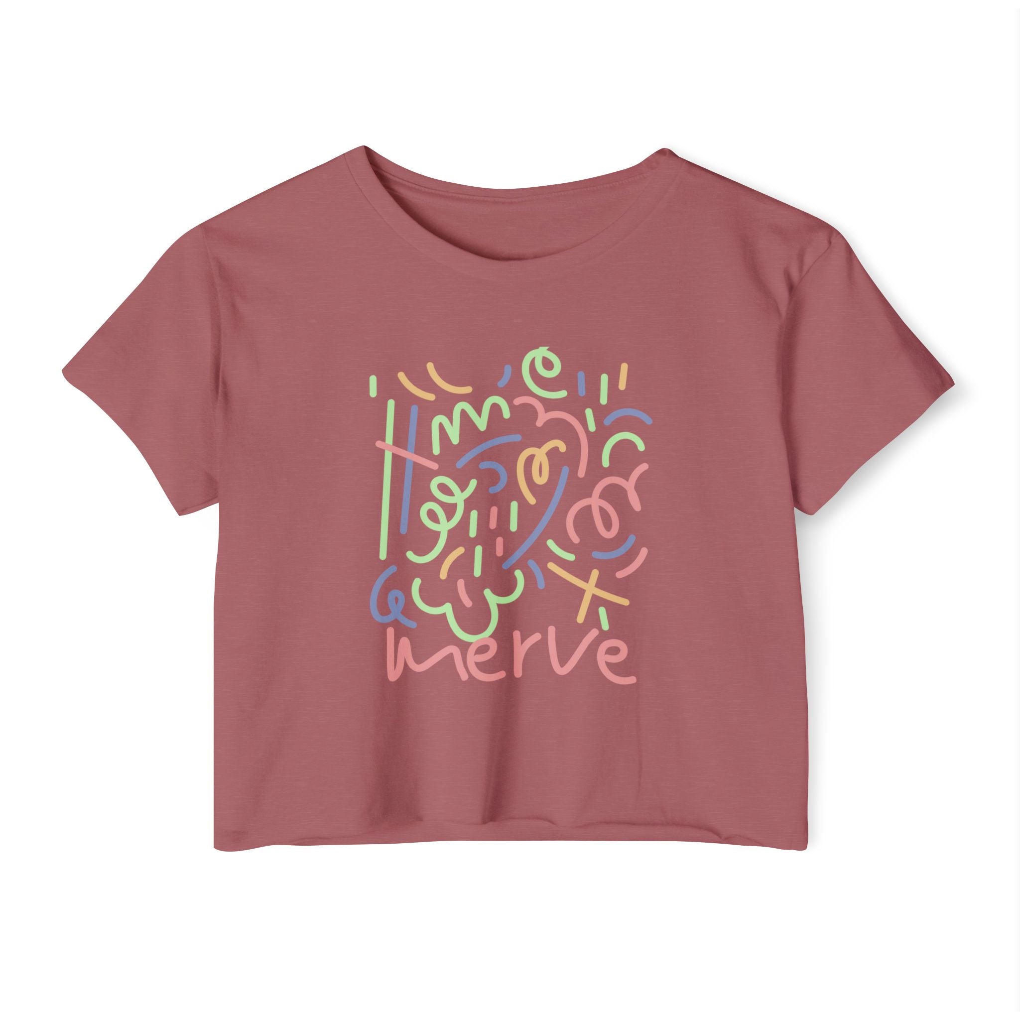 Abstract Crop Tee
