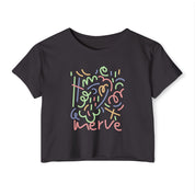 Abstract Crop Tee