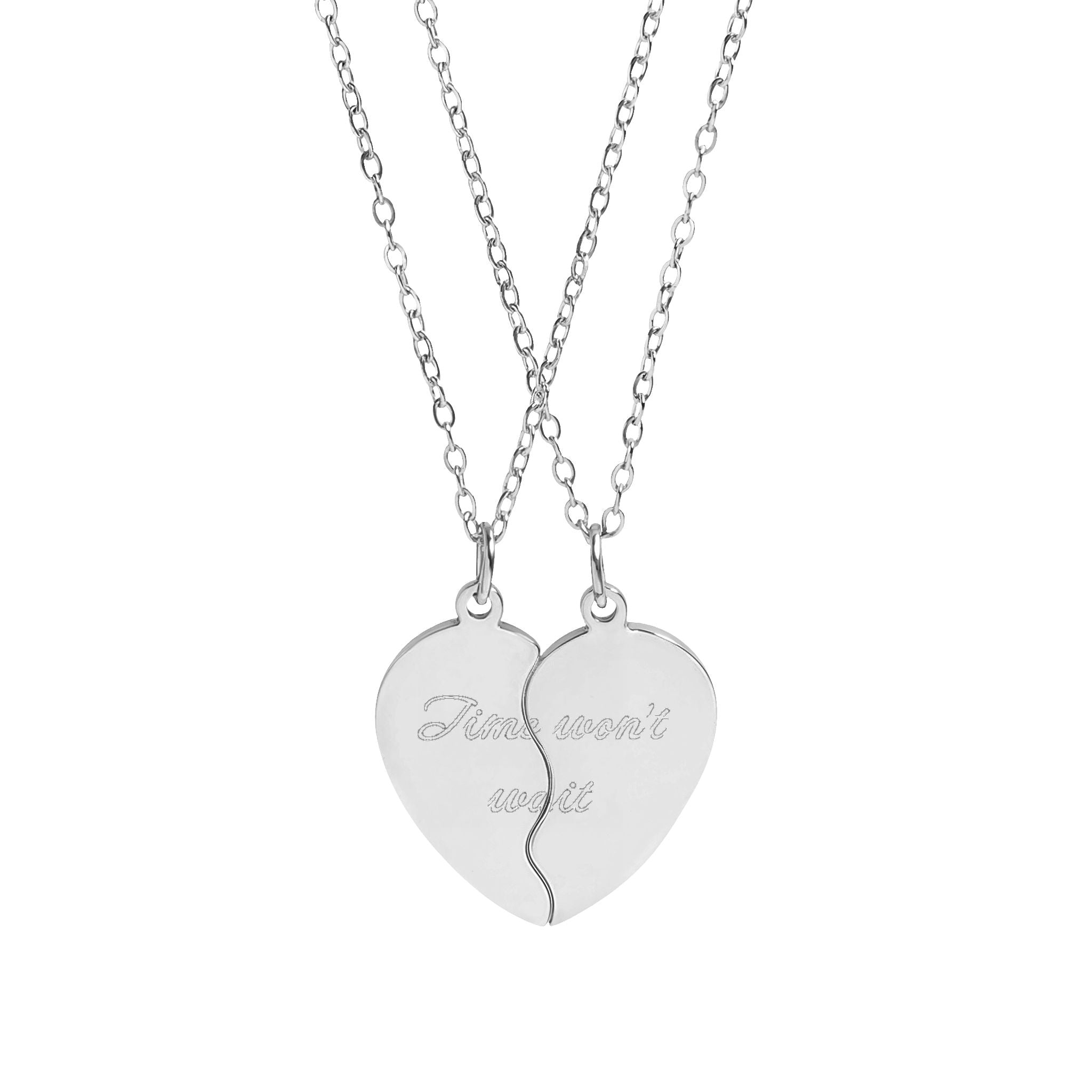 Time Won't Wait BFF Necklace Set