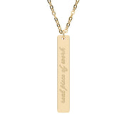 Real Piece of Work Vertical Bar Necklace