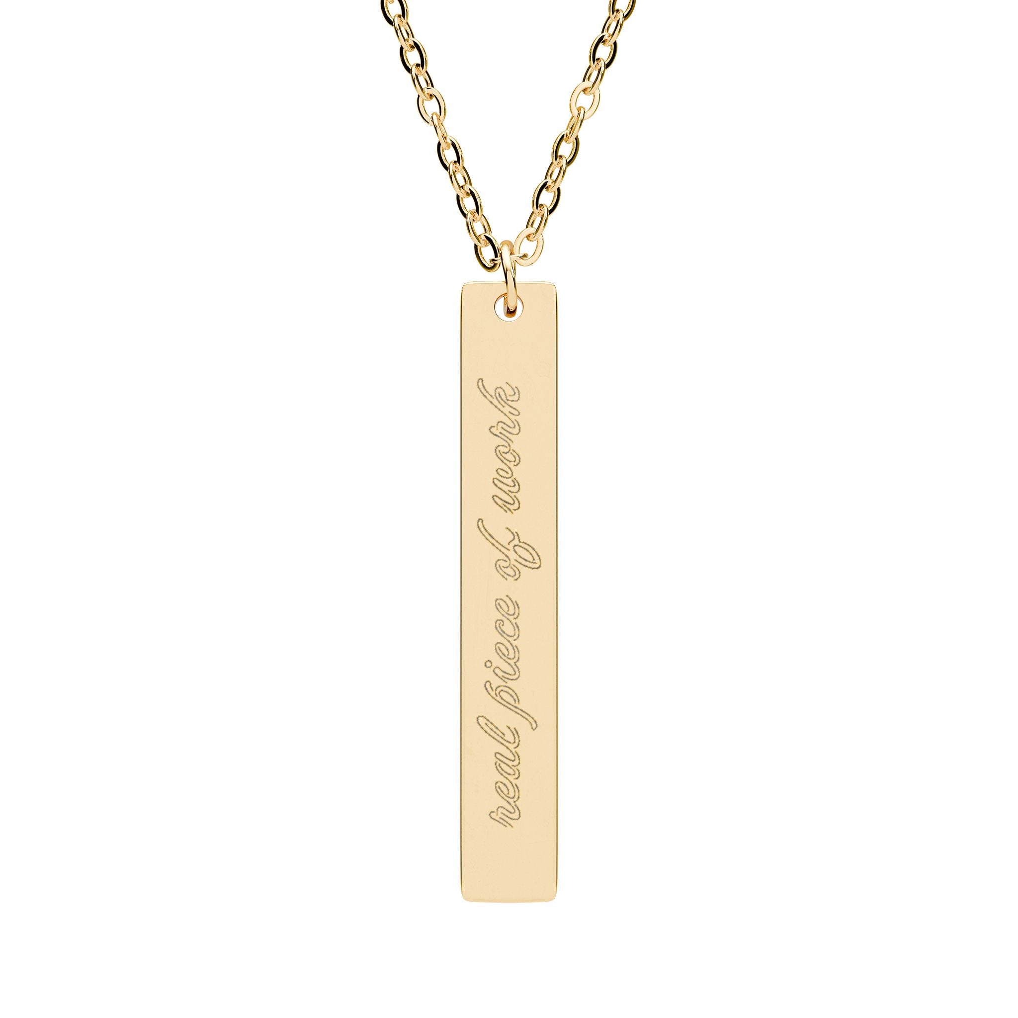 Real Piece of Work Vertical Bar Necklace