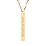 Real Piece of Work Vertical Bar Necklace