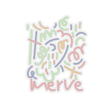 Pastel Abstract Kiss-Cut Sticker