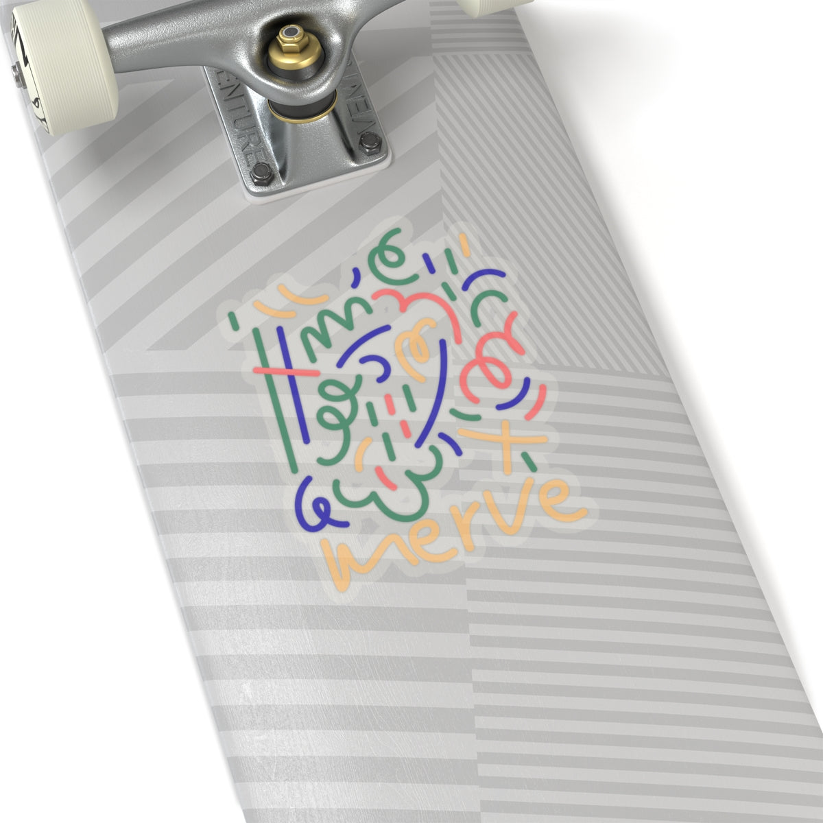 Primary Abstract Kiss-Cut Sticker