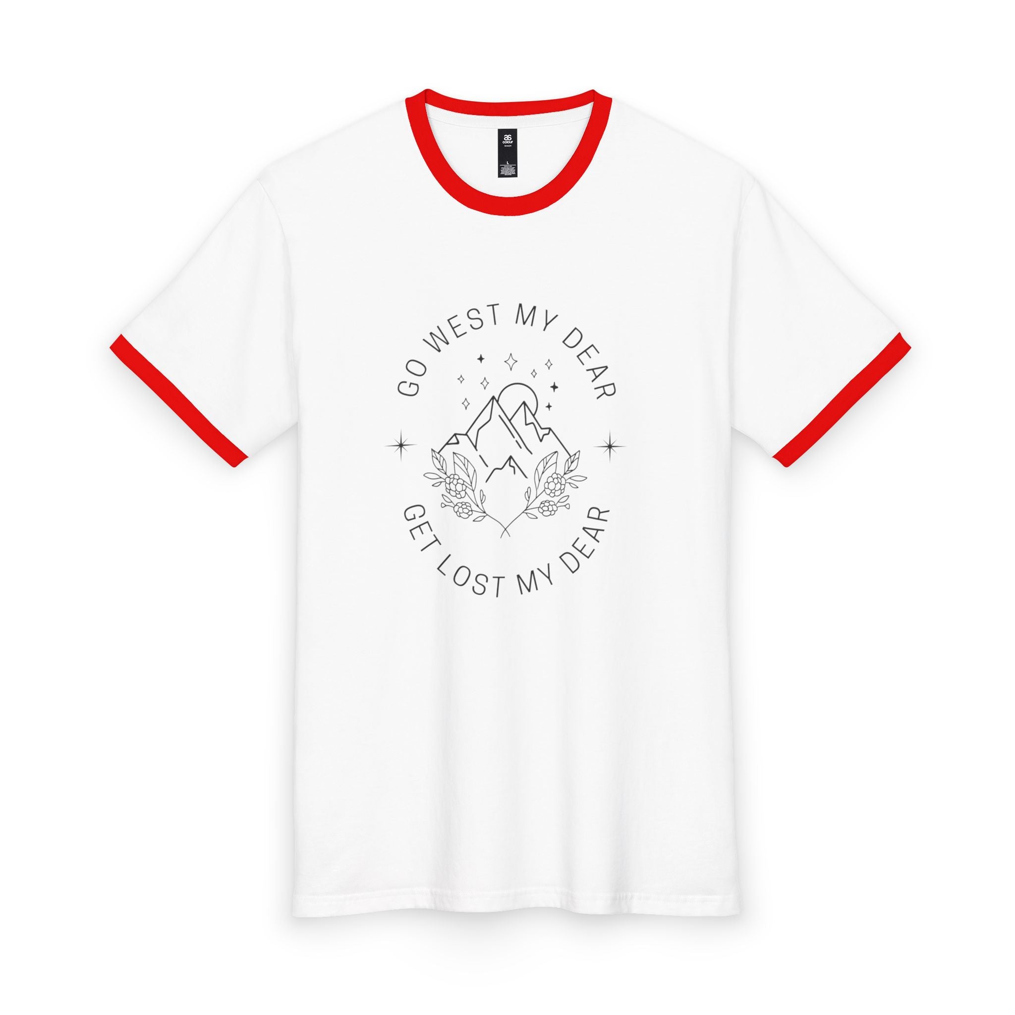 Go West Unisex Ringer Tee merve