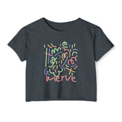 Abstract Crop Tee