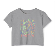 Abstract Crop Tee