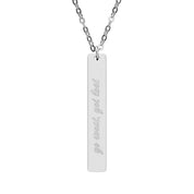 Get Lost Vertical Bar Necklace