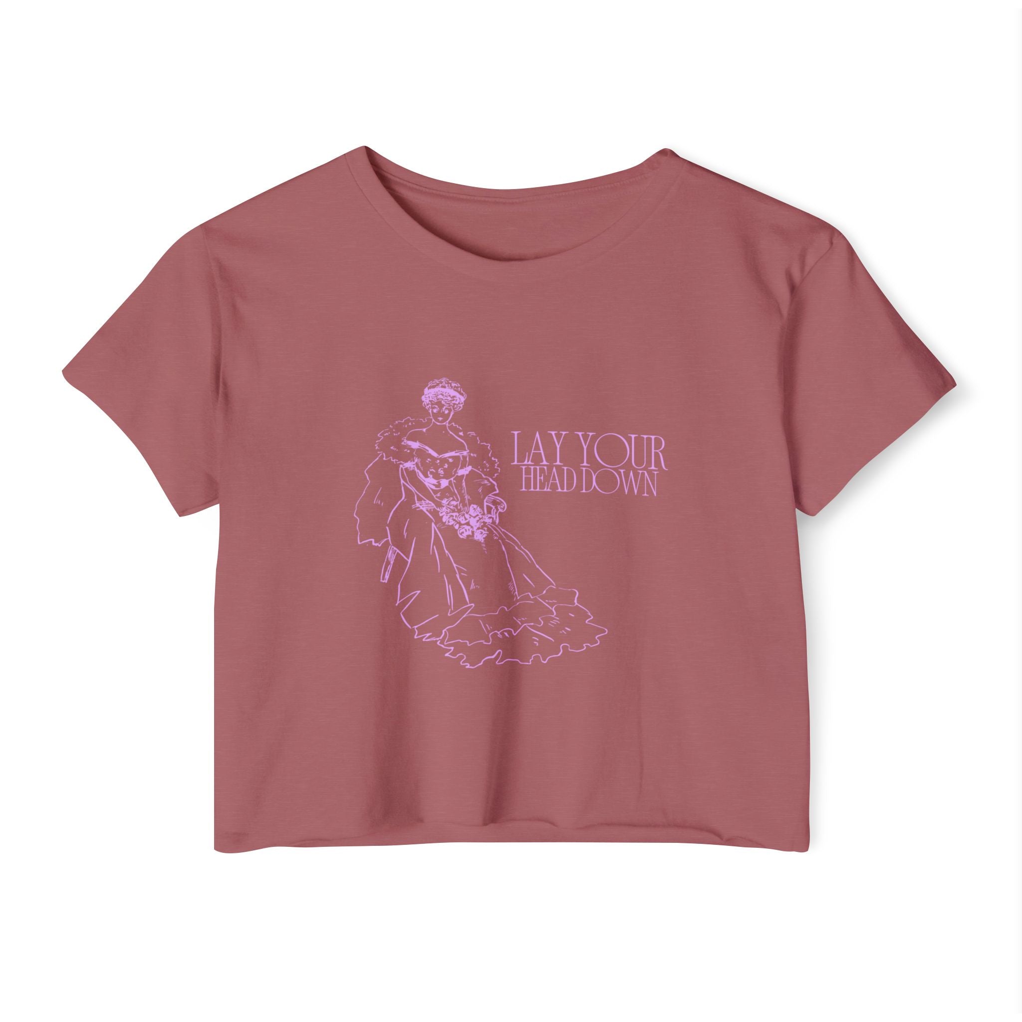 Lay Your Head Crop Tee
