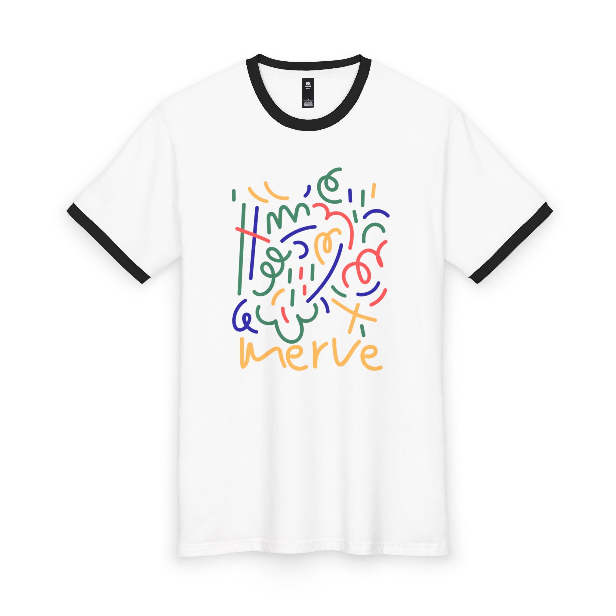 Abstract Unisex Ringer Tee merve