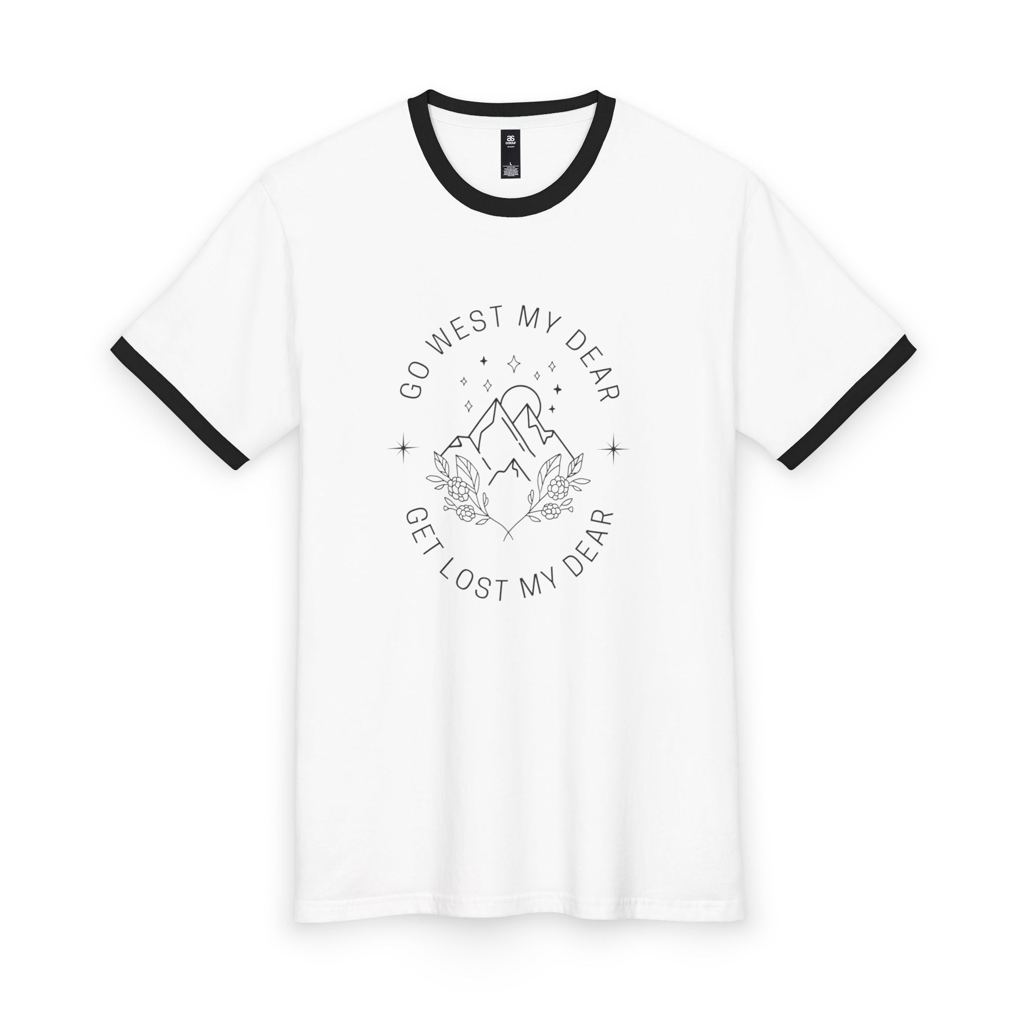 Go West Unisex Ringer Tee merve