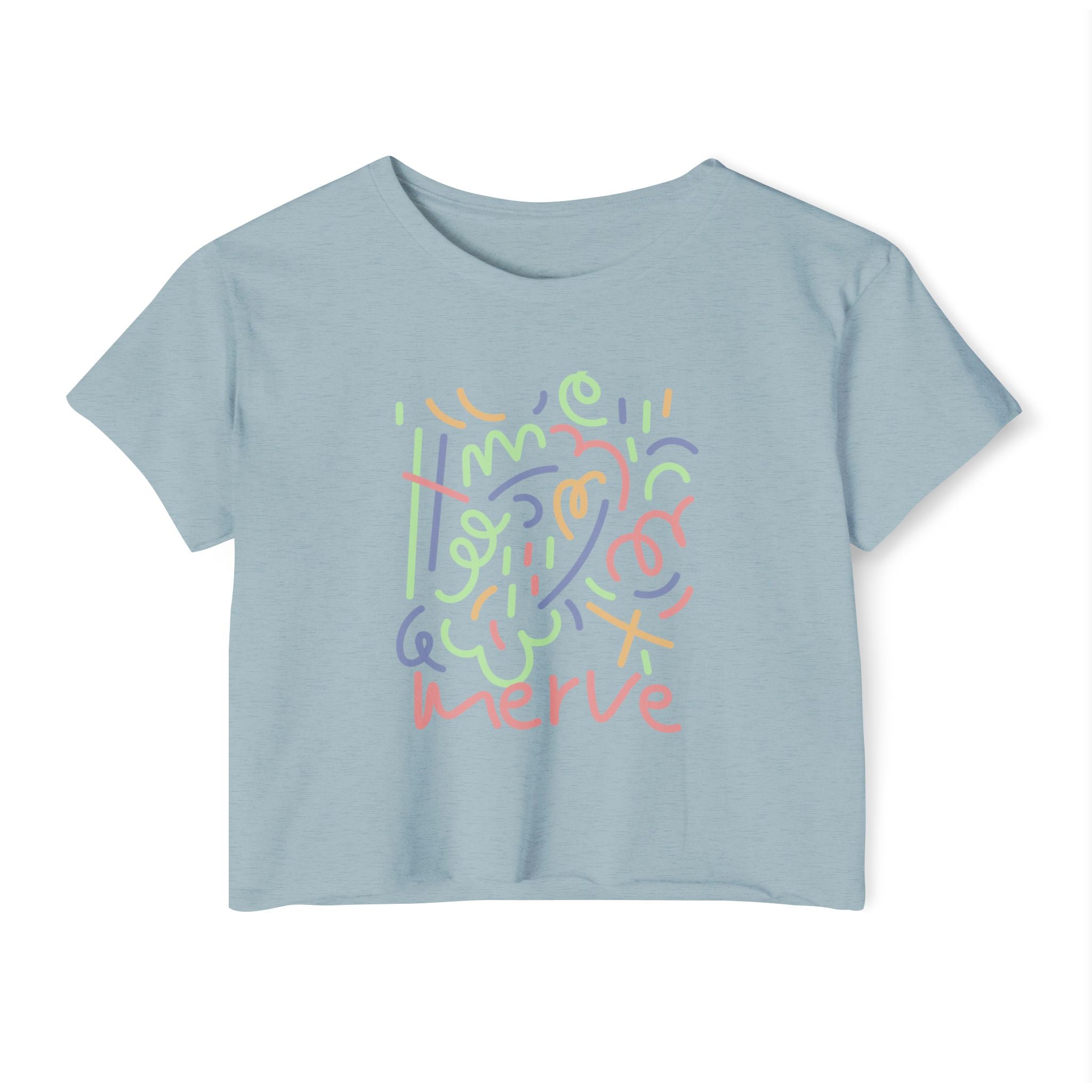 Abstract Crop Tee