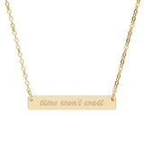 Time Won't Wait Bar Necklace