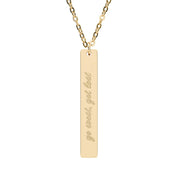 Get Lost Vertical Bar Necklace