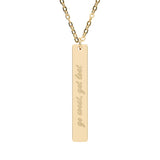 Get Lost Vertical Bar Necklace