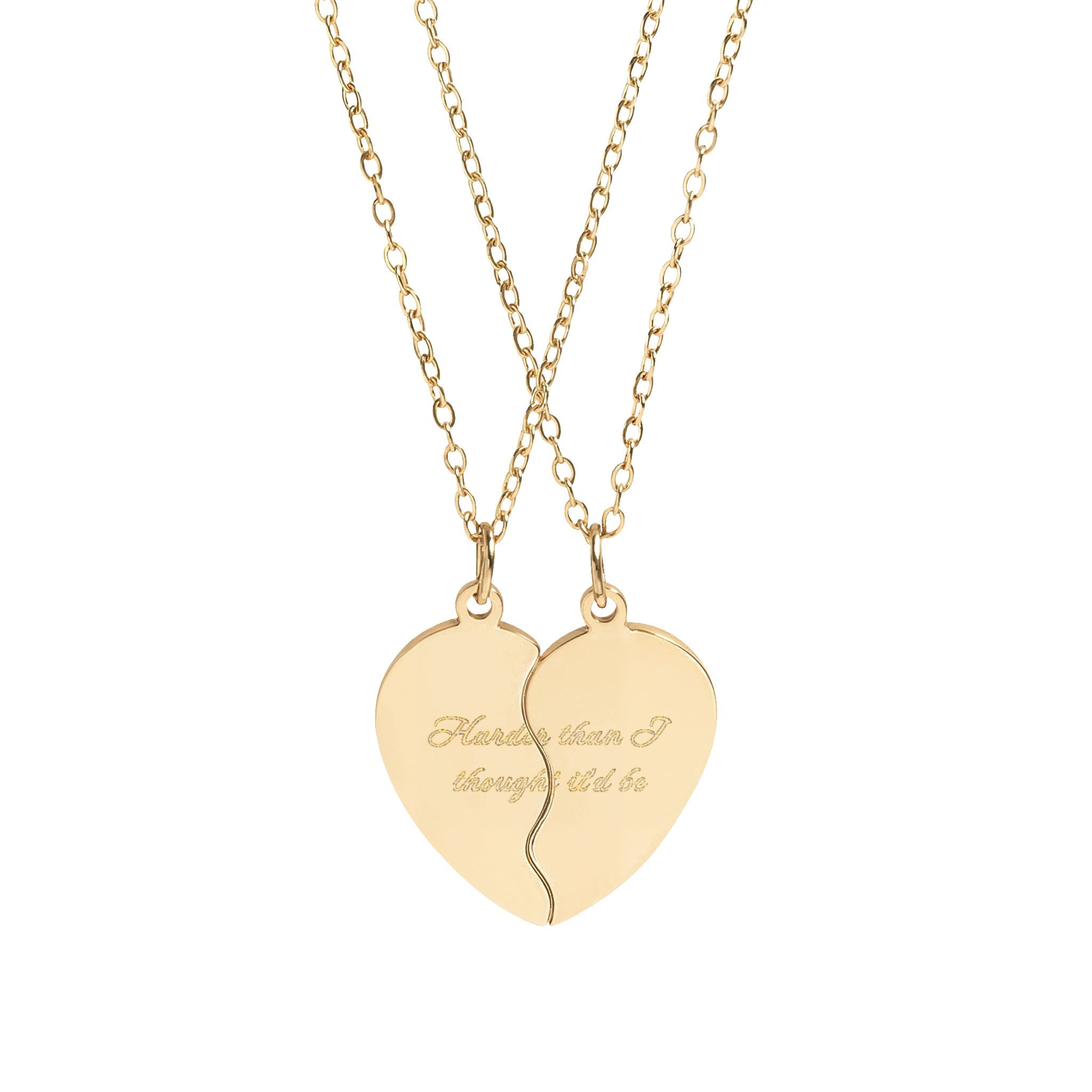 Harder Than I Thought  BFF Necklace Set