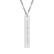 Wade Into the Sea Vertical Bar Necklace