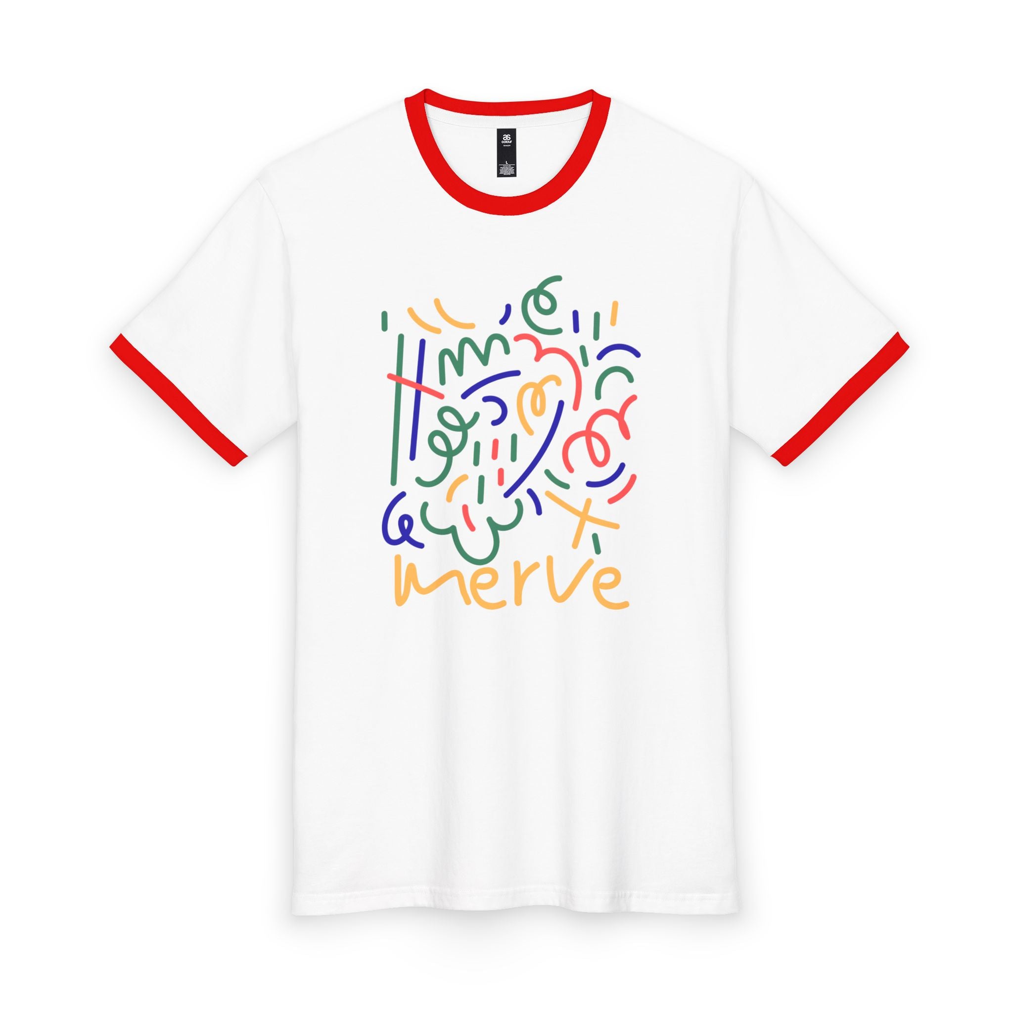 Abstract Unisex Ringer Tee merve