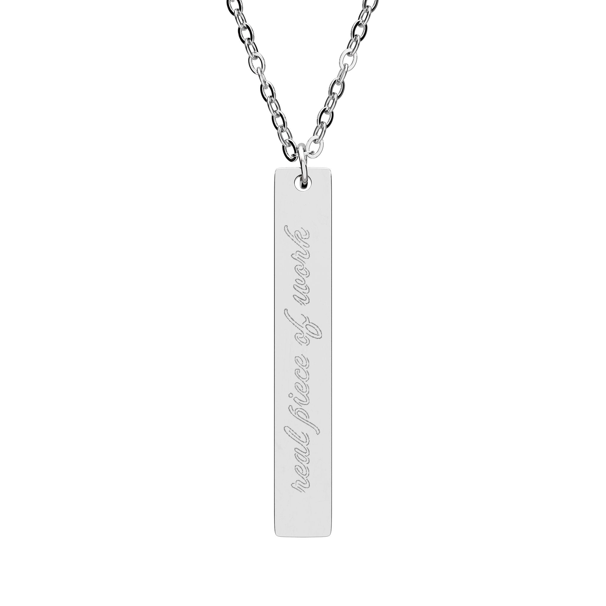 Real Piece of Work Vertical Bar Necklace
