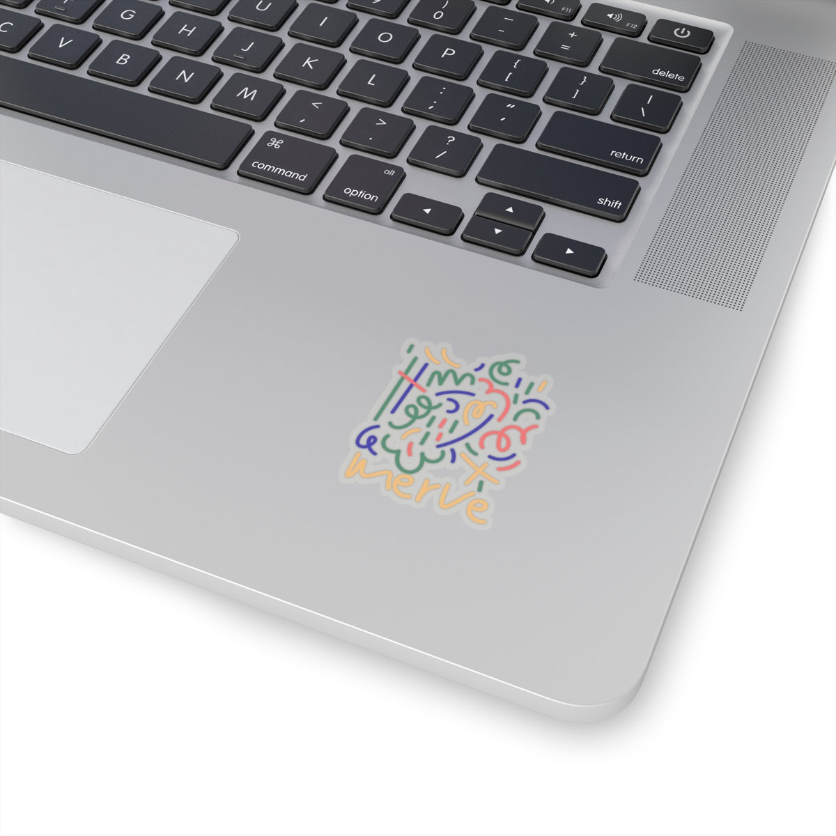 Primary Abstract Kiss-Cut Sticker