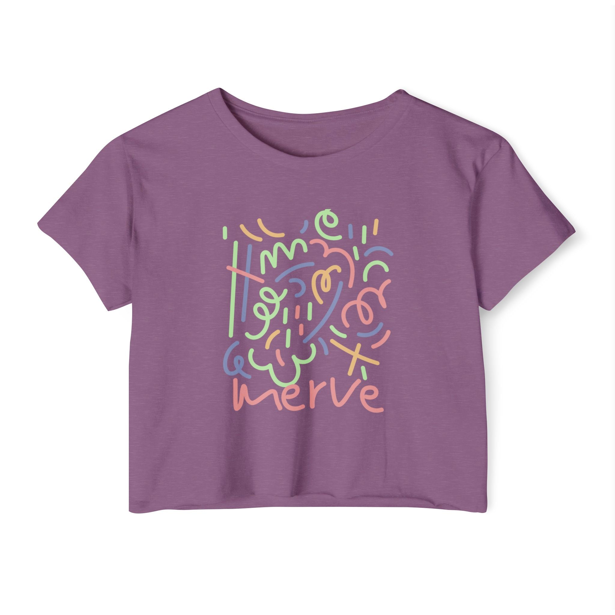 Abstract Crop Tee