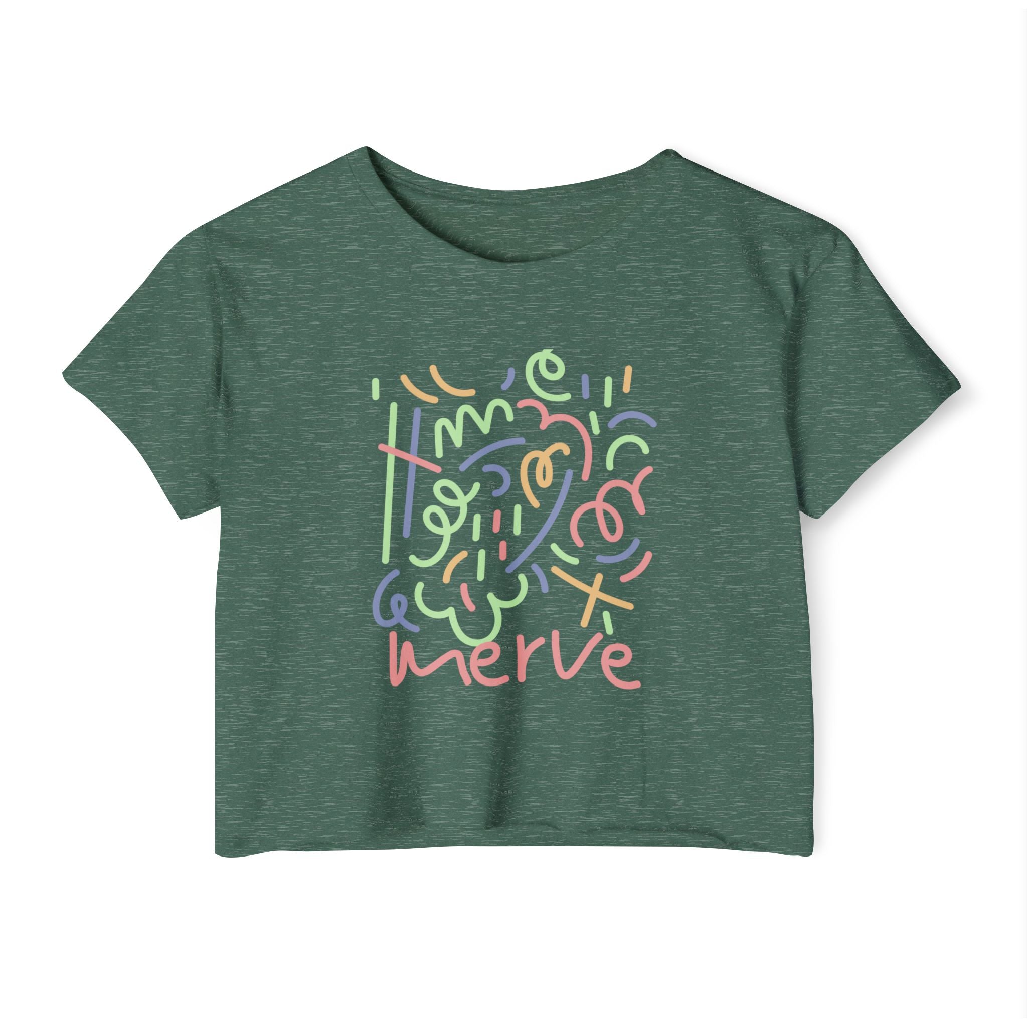 Abstract Crop Tee