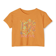 Abstract Crop Tee