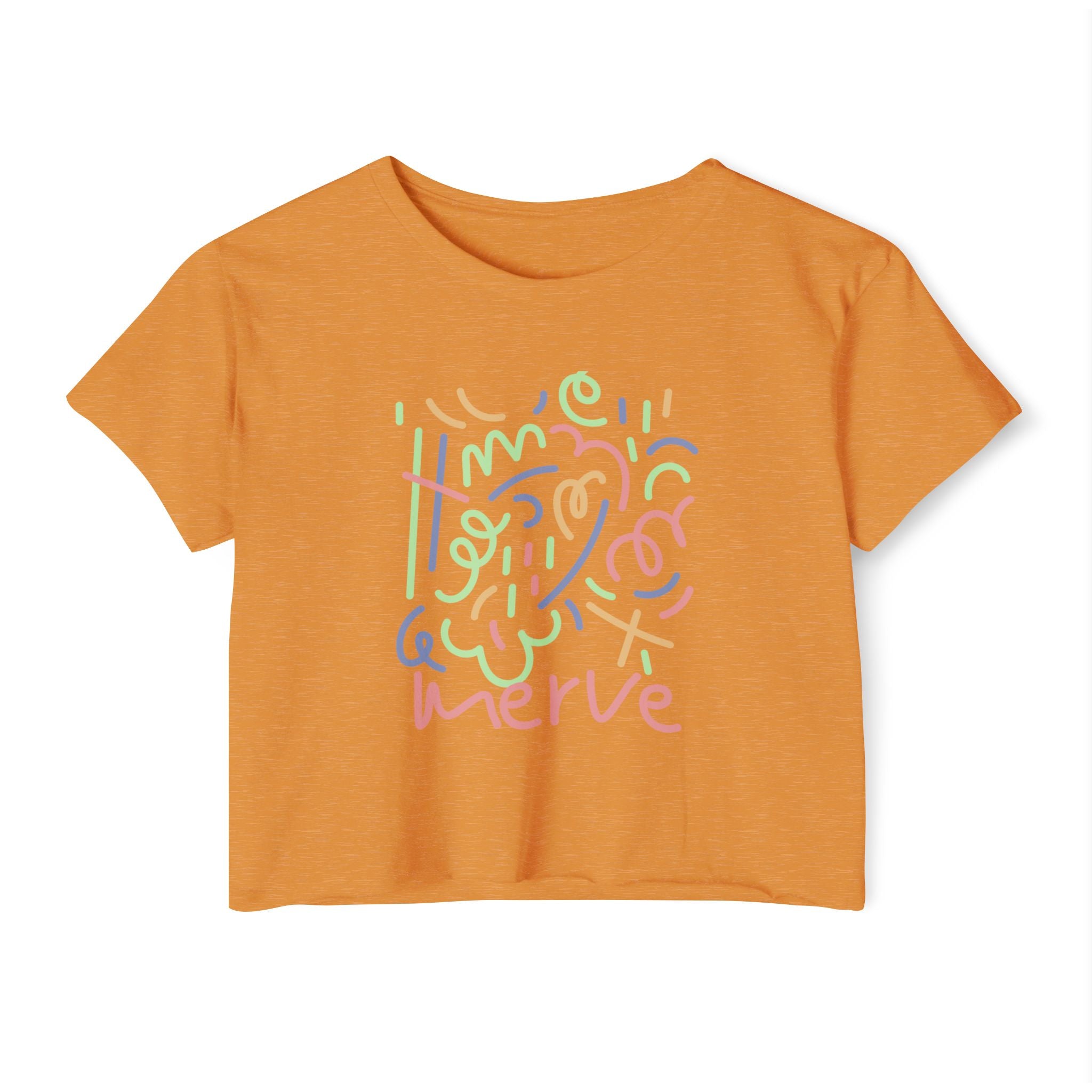 Abstract Crop Tee