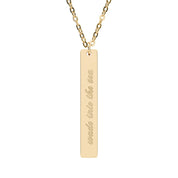 Wade Into the Sea Vertical Bar Necklace