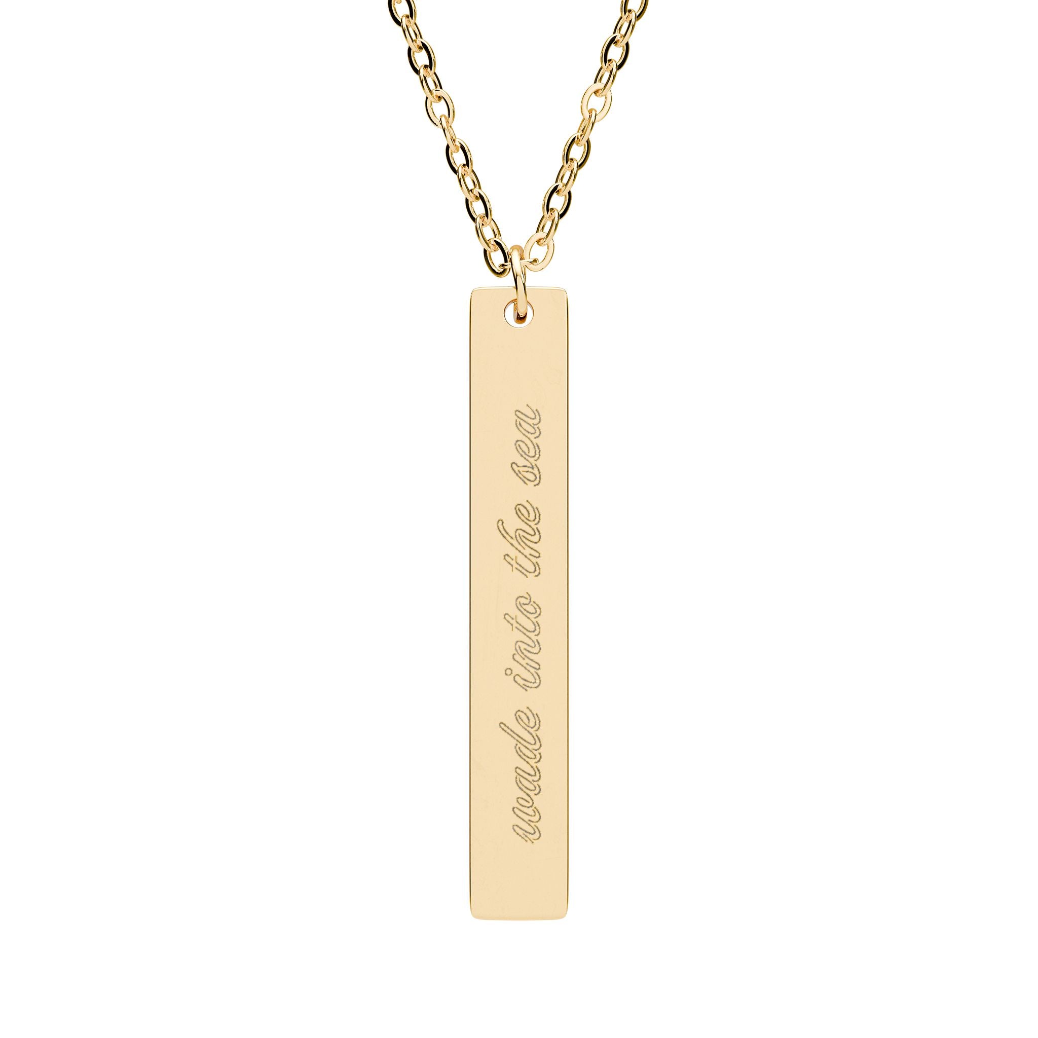 Wade Into the Sea Vertical Bar Necklace