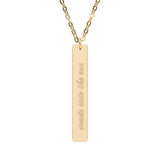 Wade Into the Sea Vertical Bar Necklace